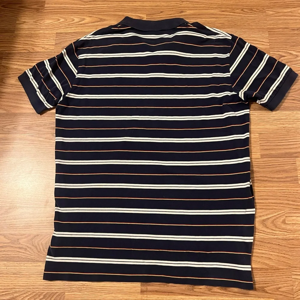 Polo Ralph Lauren Shirt Short Sleeve Navy White Stripe Green Pony Men’s large